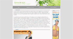 Desktop Screenshot of carnedesoja.com